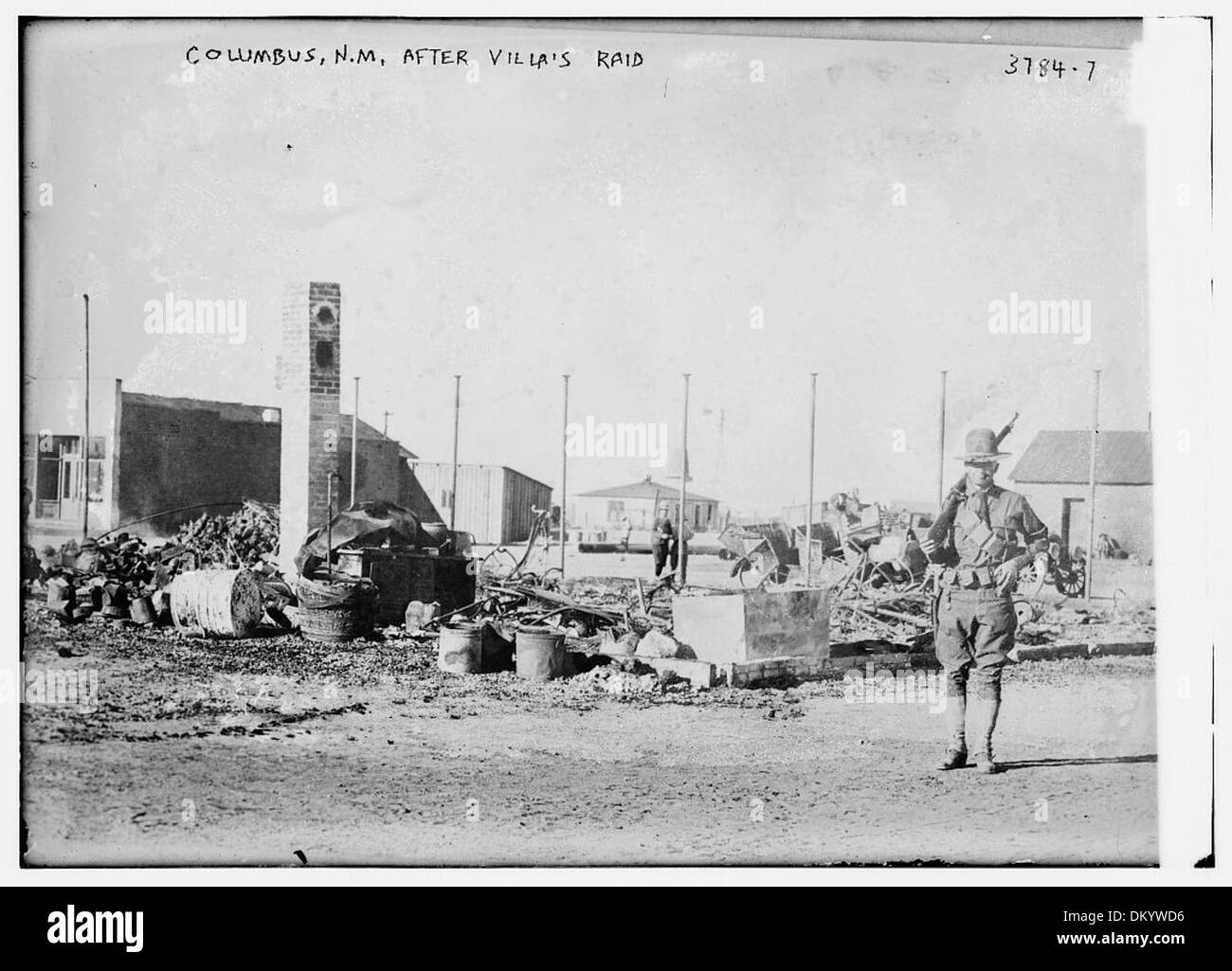 Columbus, N.M. dopo Villa di raid (LOC) Foto Stock