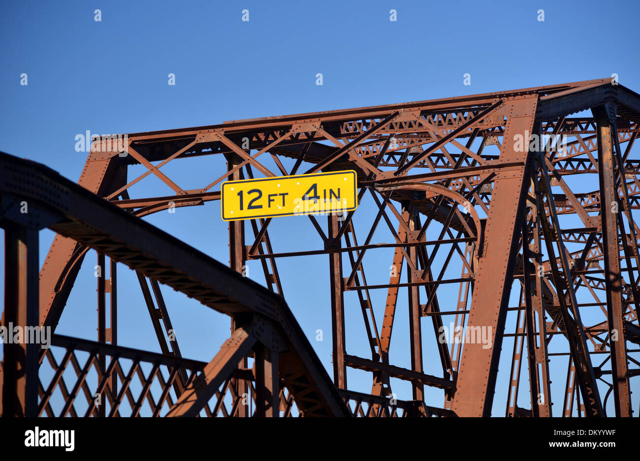 Il lago di Ponte Overholser, ad Ovest di Oklahoma City sulla vecchia strada 66 Foto Stock