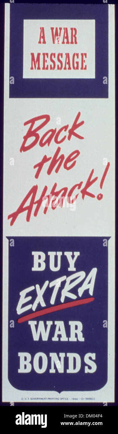 "L'attacco comprare extra di obbligazioni di guerra" 513915 Foto Stock