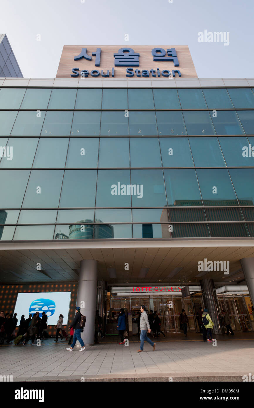 Nuovo Korail Seoul station - Seoul, Corea del Sud Foto Stock