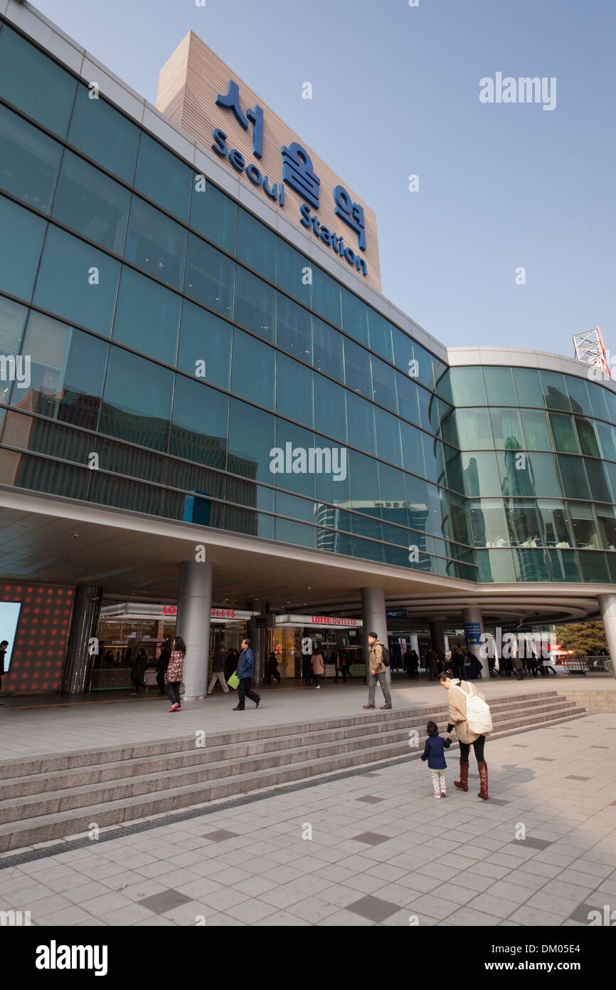 Nuovo Korail Seoul station - Seoul, Corea del Sud Foto Stock