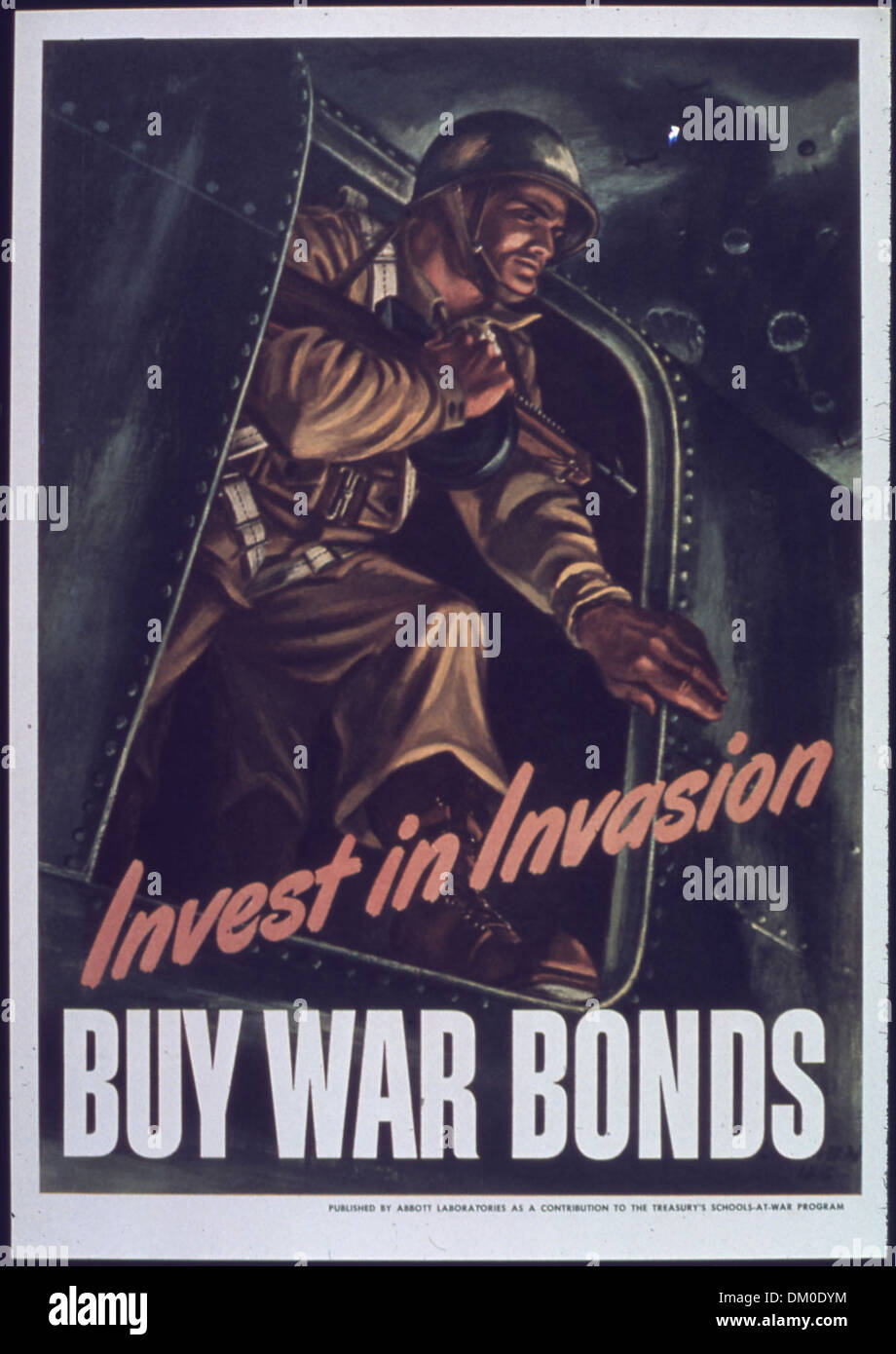 "Investire in invasione acquistare obbligazioni di guerra" 514006 Foto Stock
