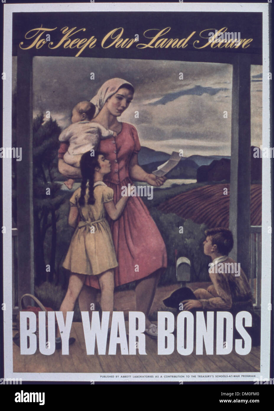 "Per mantenere la nostra terra sicuro di acquistare obbligazioni di guerra" 514001 Foto Stock