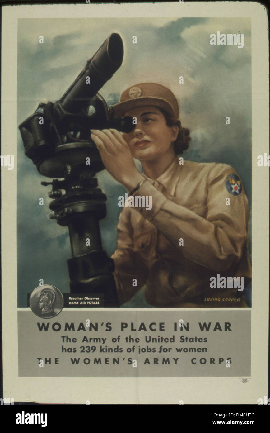 "Donna nella guerra osservatore Meteo Le Donne del corpo d'Armata" 513708 Foto Stock