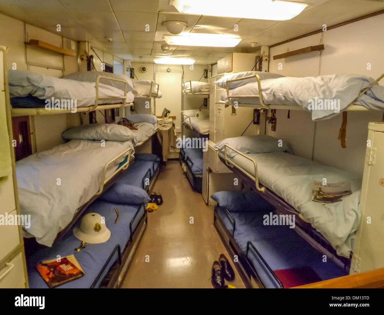 I dormitori a bordo HM Britannia Foto Stock