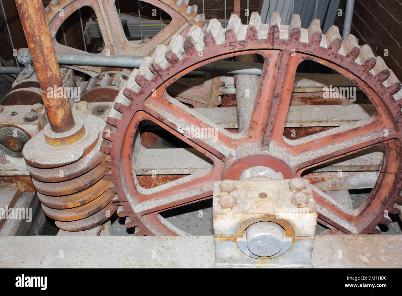 Meccanica ingranaggi a vite senza fine Foto Stock