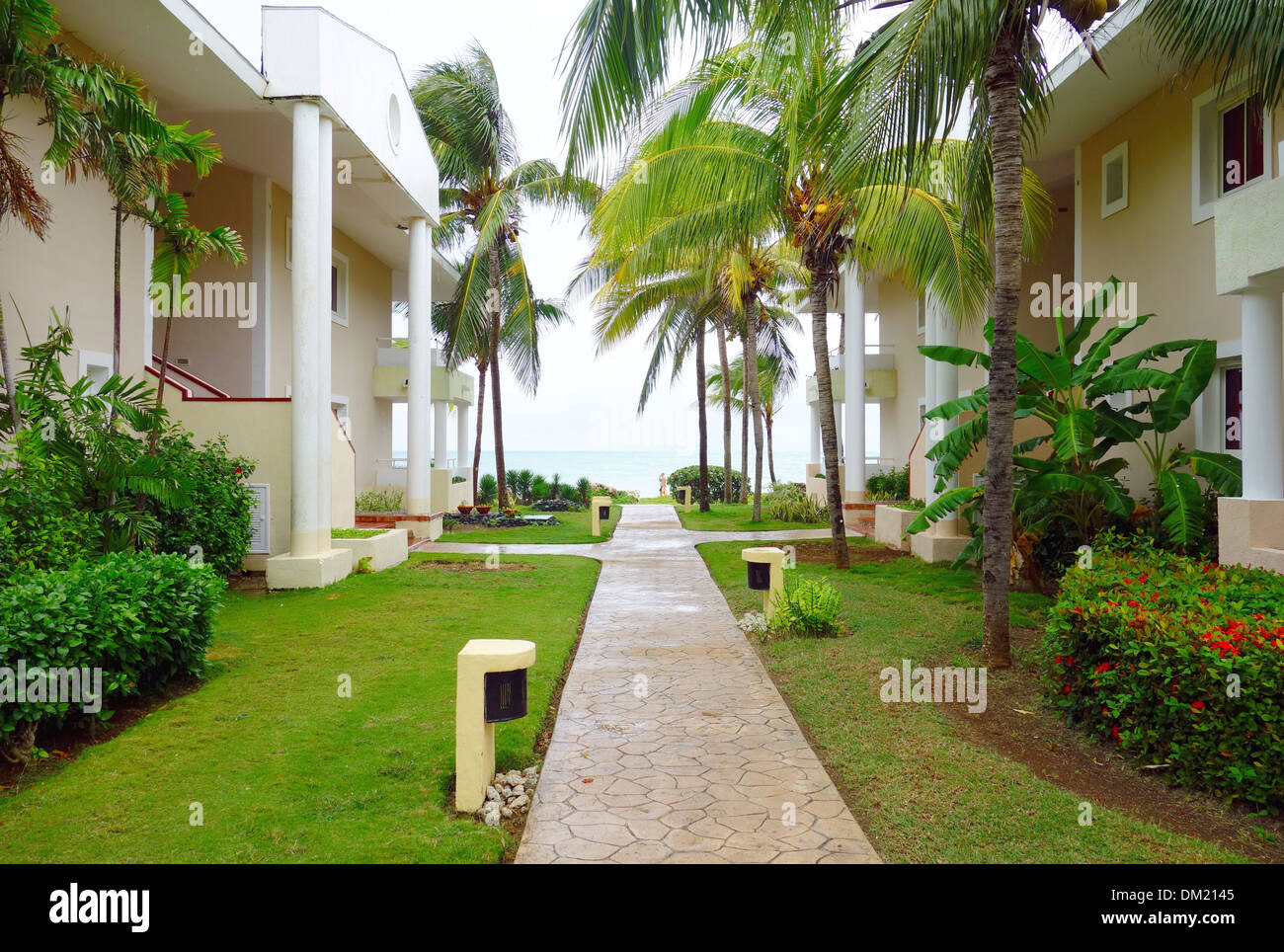 Tropical resort a Varadero, Cuba Foto Stock