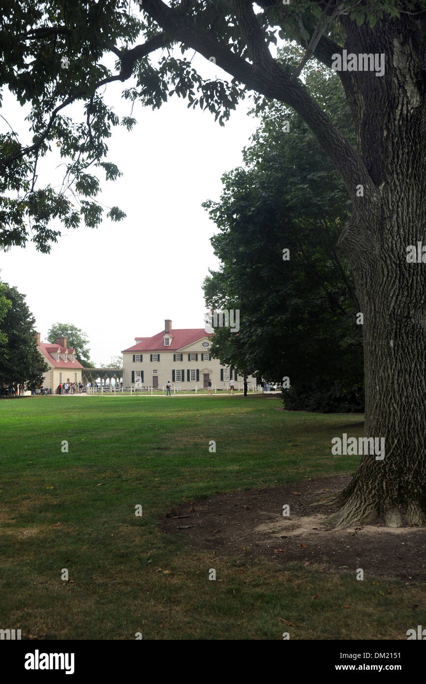 Mount Vernon Estate Fairfax Virginia casa del presidente George Washington, Foto Stock