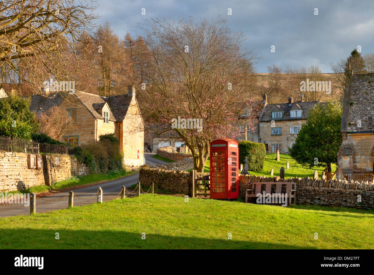 Il grazioso villaggio Costwold di Snowshill, Gloucestershire, Inghilterra. Foto Stock