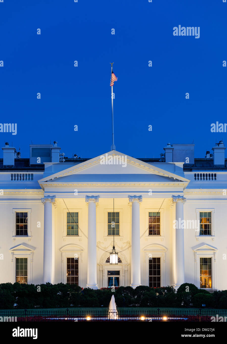 Il White House, la casa del Presidente degli Stati Uniti, Washington D.C., USA Foto Stock