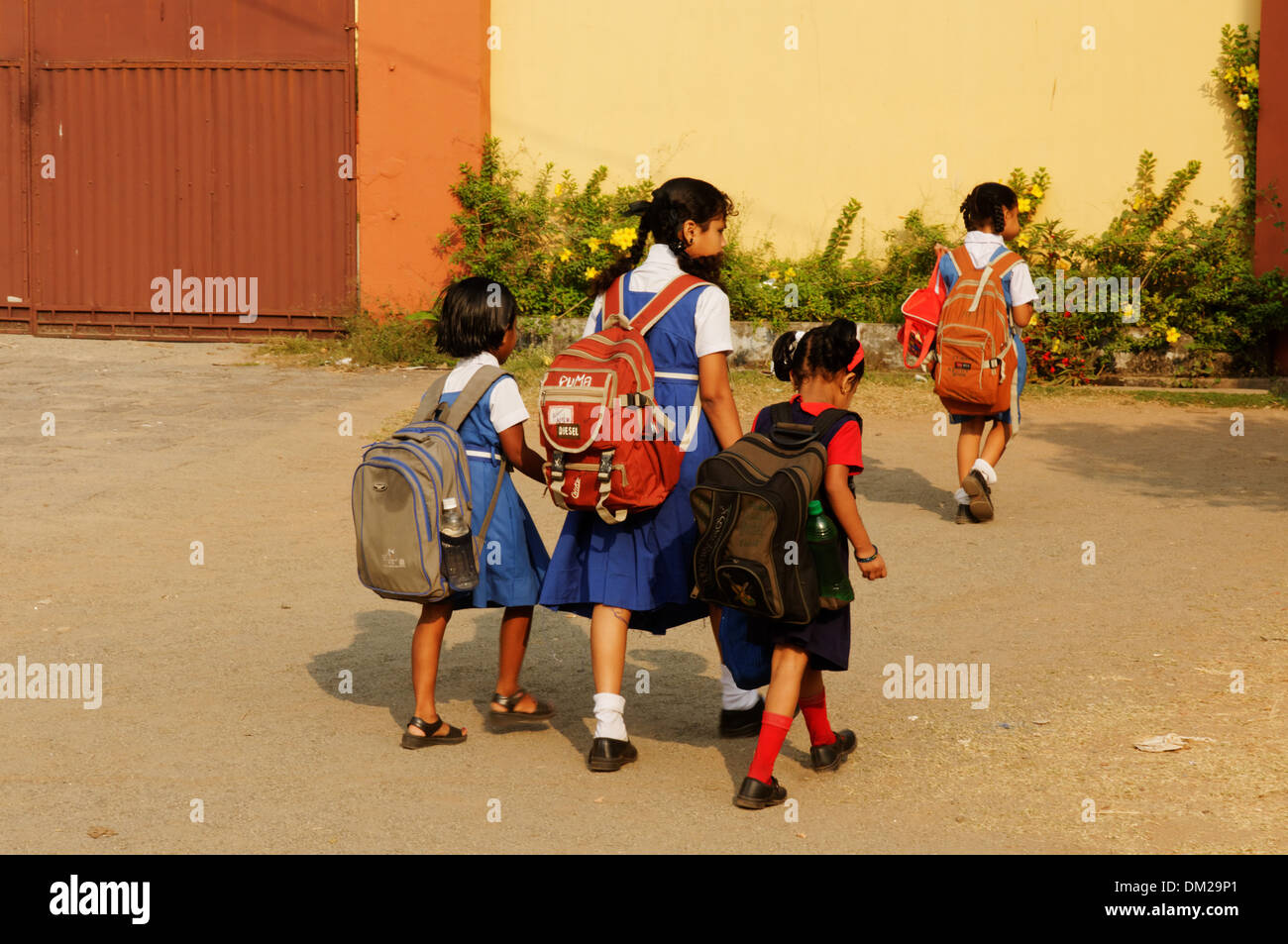 Indian scolari Foto Stock