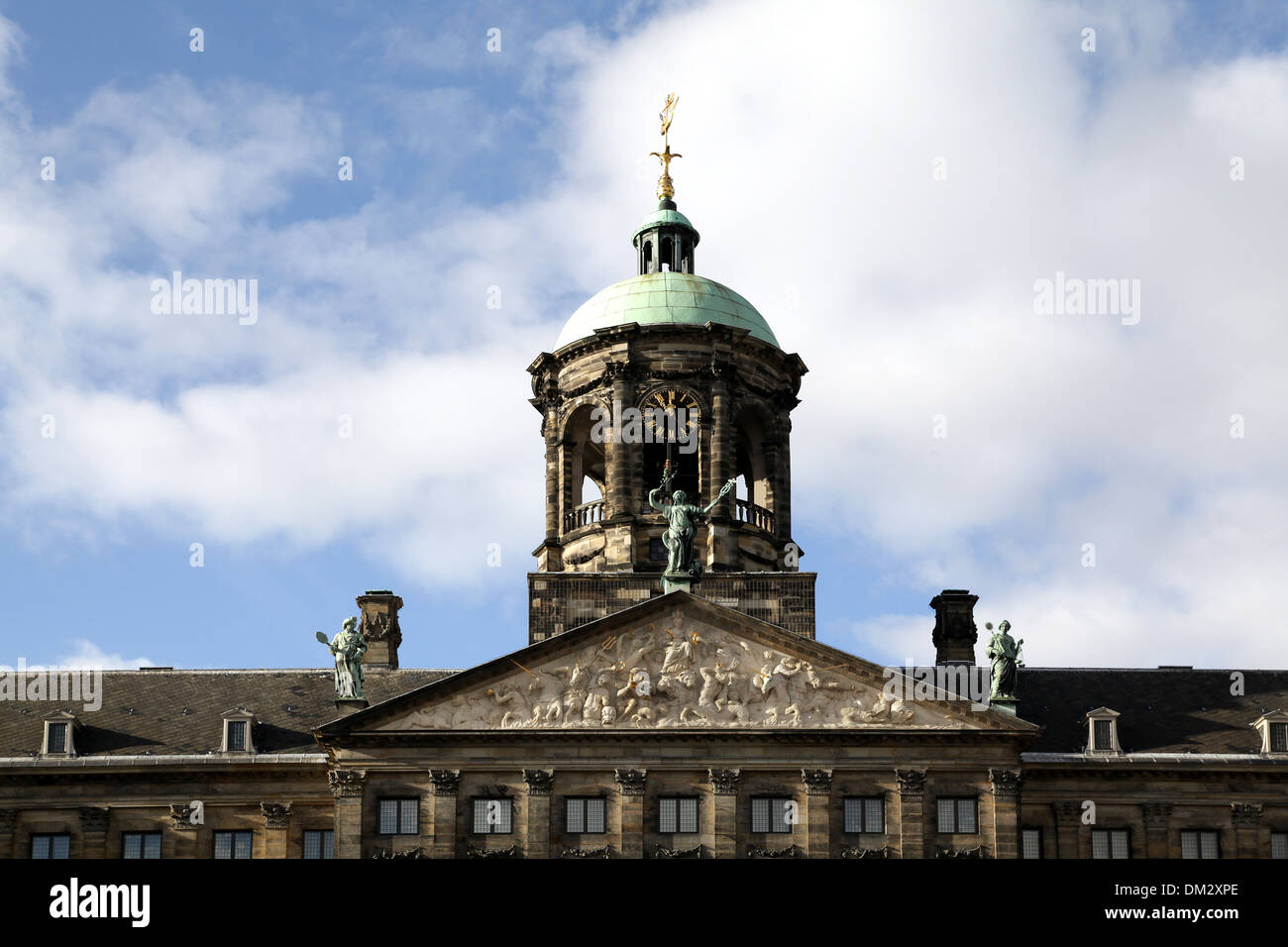 Il Palazzo Reale in Piazza Dam Amsterdam.I Paesi Bassi Foto Stock