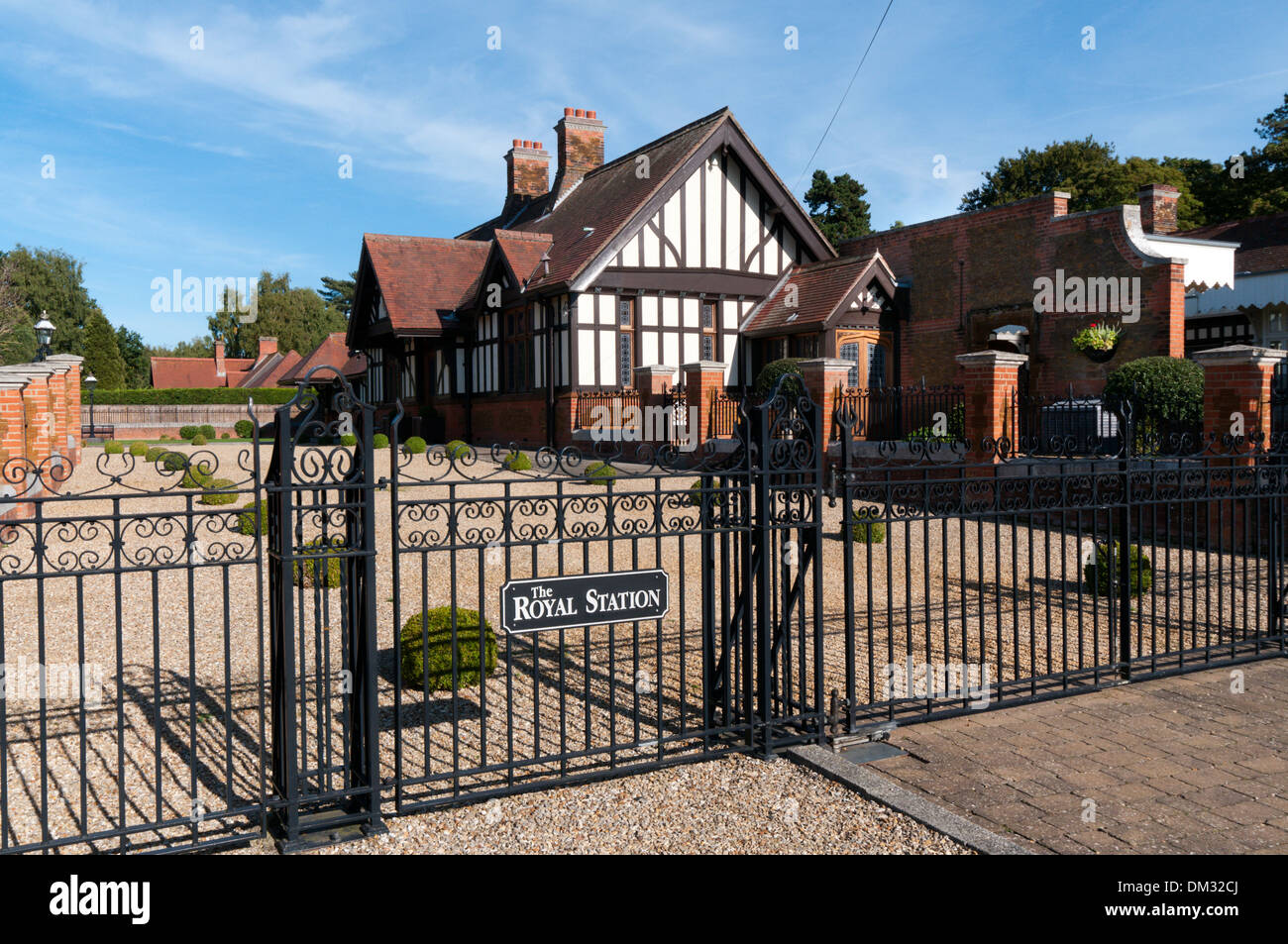 Stazione Wolferton, chiuso nel 1969 e ora una casa privata. Esso è stato originariamente la stazione per il Sandringham. Foto Stock