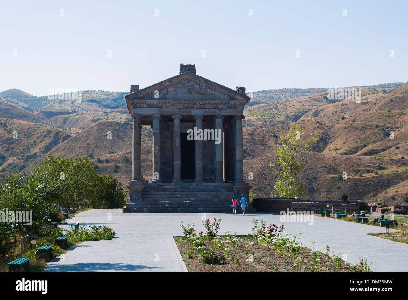 Armenia Caucaso Meridionale Caucaso Eurasia Garin architettura ellenistica Greco storia storico di panorama pagana tempio romano Foto Stock