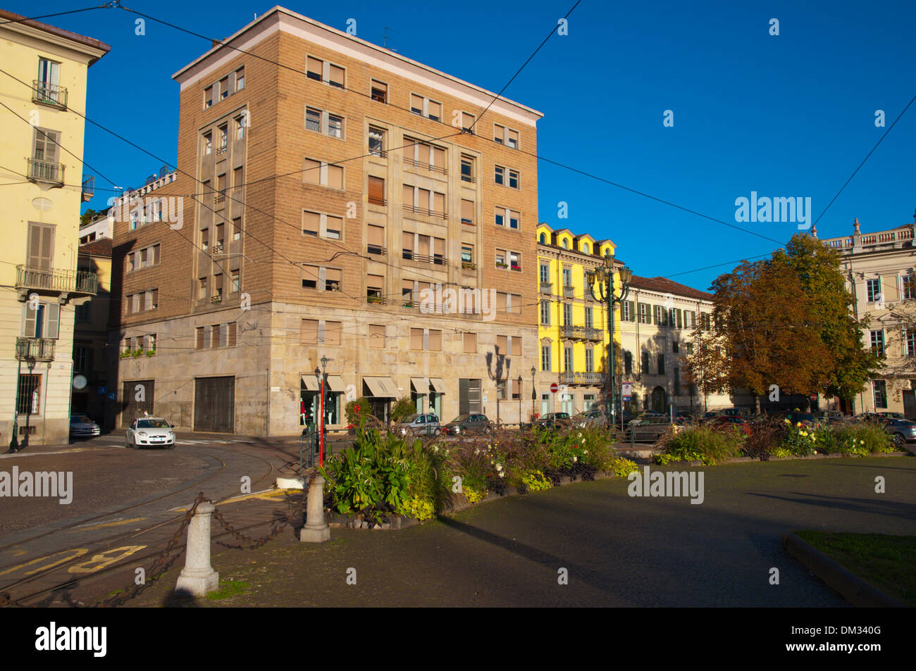 Piazza Carlo Emanuele II piazza centrale della città di Torino Piemonte Italia del nord Europa Foto Stock