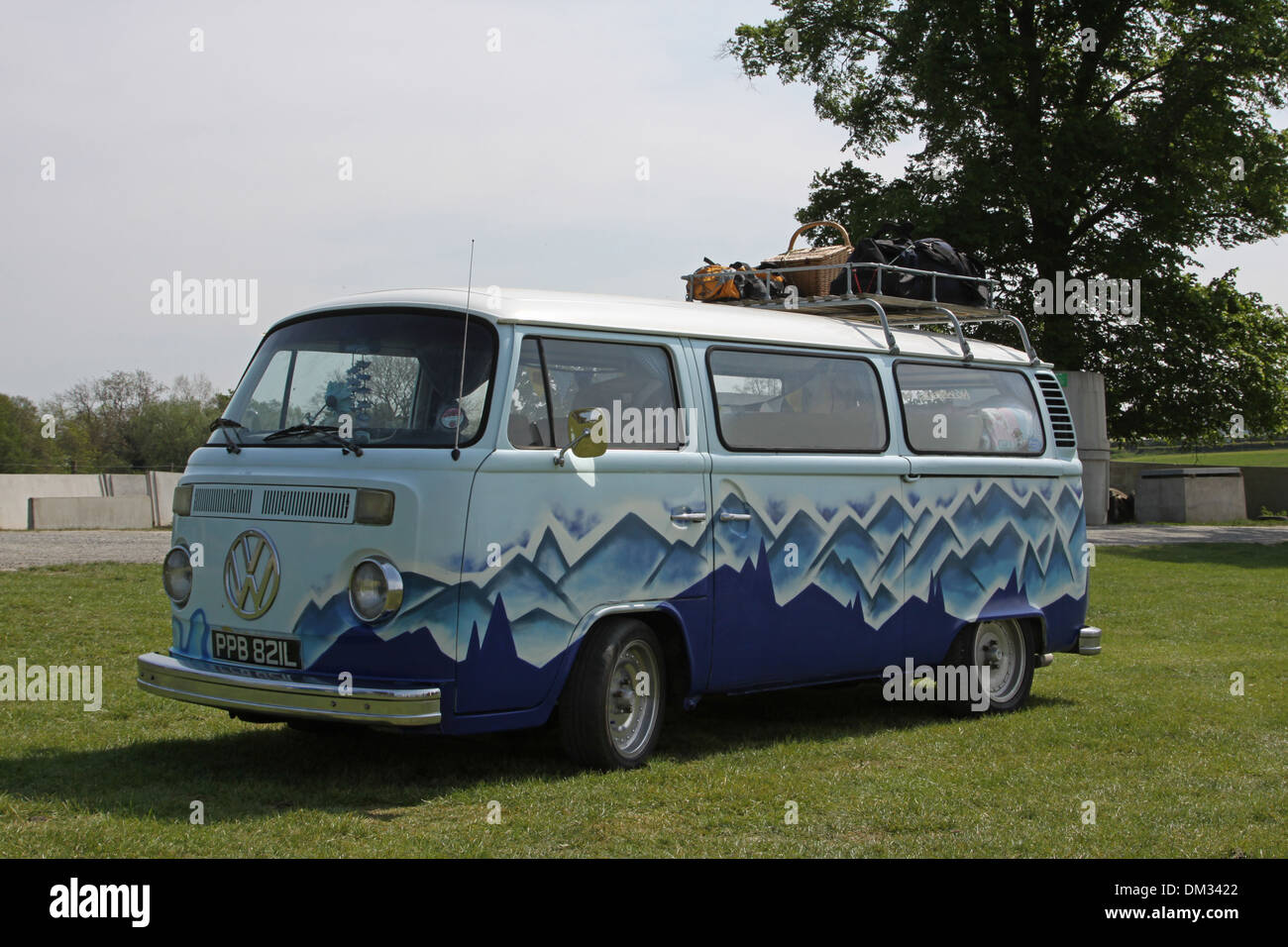 VW Camper a VW mostra Foto Stock