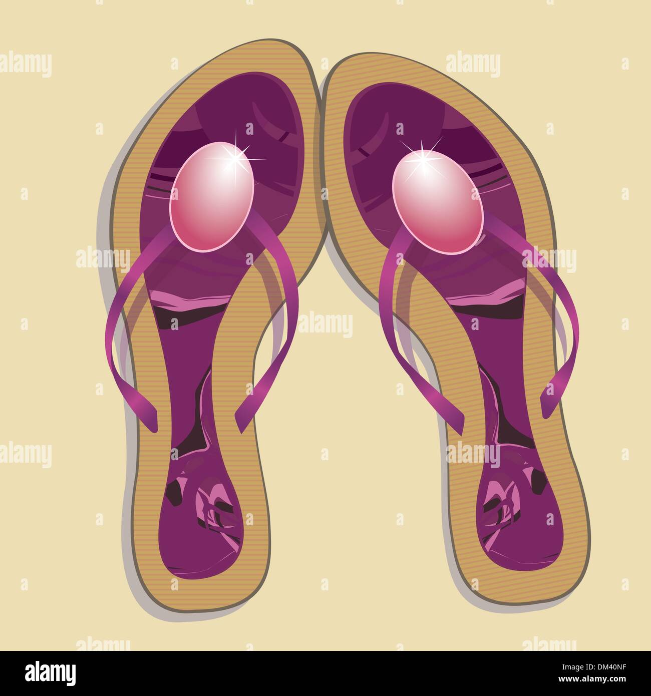 Scarpe da spiaggia. Illustrazione Vettoriale Illustrazione Vettoriale