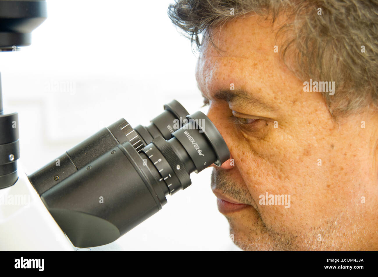 Agosto 27, 2013 - Atlanta, Georgia, Stati Uniti d'America - 27 agosto 2013, Atlanta, Georgia - i membri del team nel Centro per il controllo delle malattie (CDC) parassitologia unità lavorano in DPDx, la CDC Laboratorio di Parassitologia, identificazione di parassiti attraverso i campioni inviati da intorno il mondo. (Credito Immagine: © David Snyder/ZUMAPRESS.com) Foto Stock