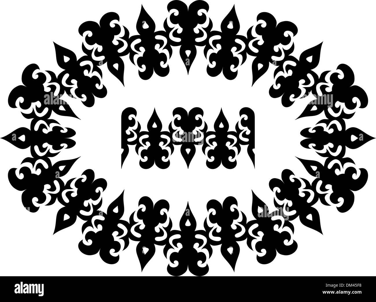 Senza cuciture decorative di confine del vettore Illustrazione Vettoriale