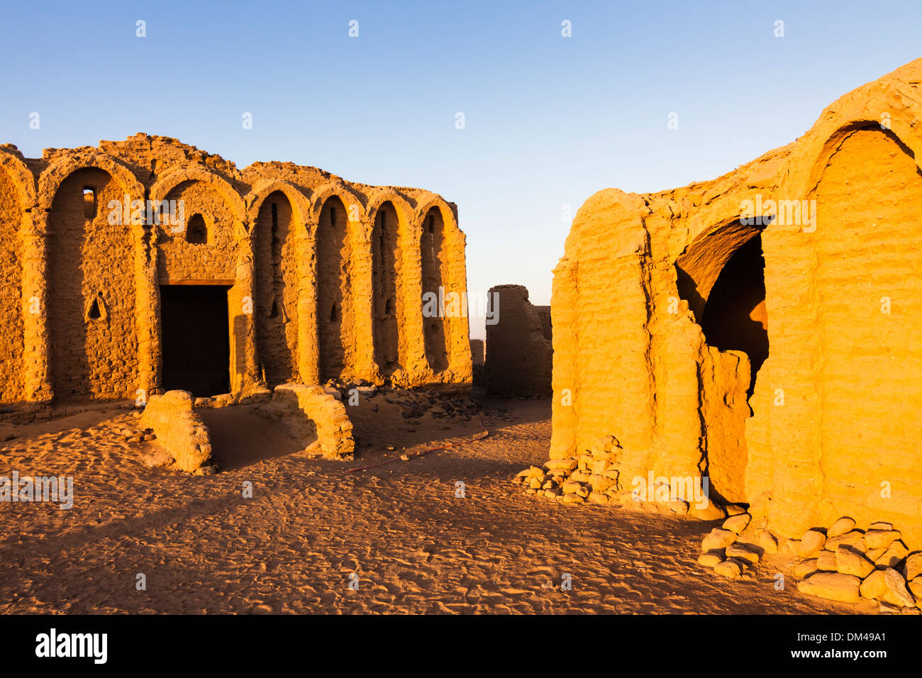 Al-Bagawat, uno dei più antichi e meglio conservati di cimiteri cristiani nel mondo antico. Kharga oasis, Egitto Foto Stock