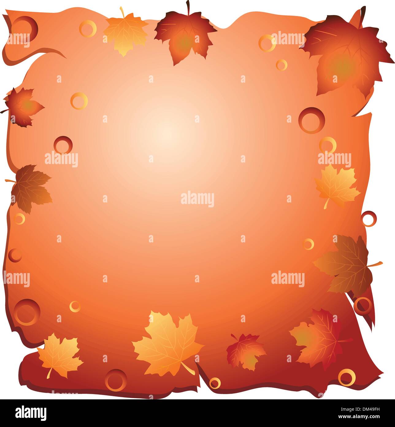 Foglie di autunno sfondo Illustrazione Vettoriale