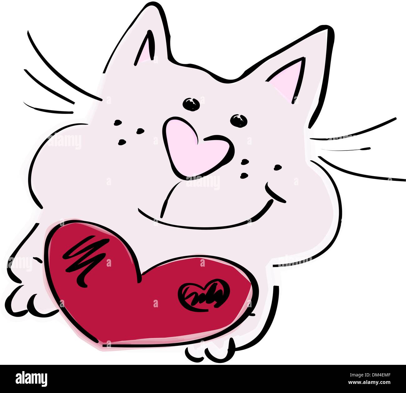 Cartoon carino cat Illustrazione Vettoriale