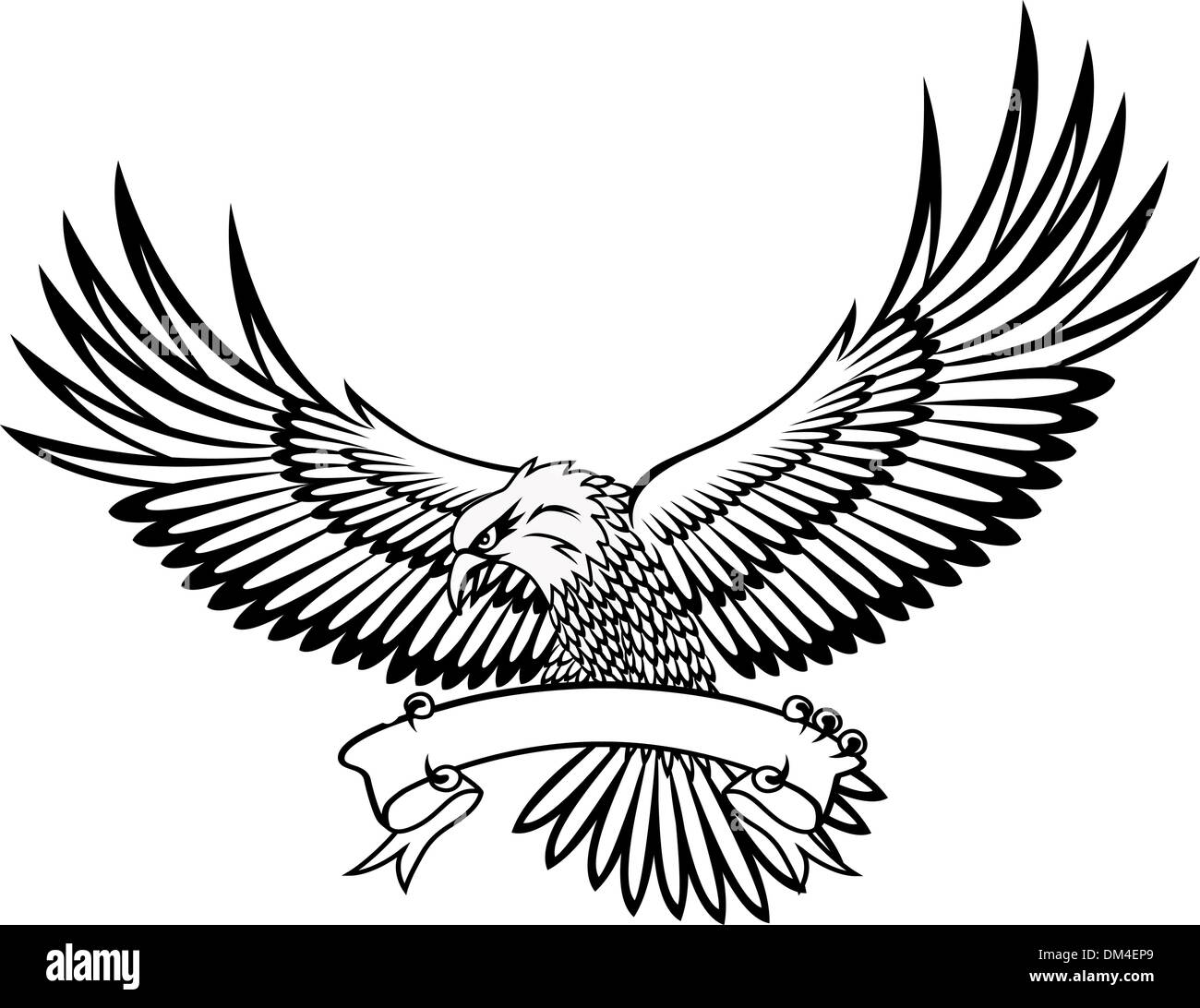 Illustrazione Vettoriale di eagle emblema Illustrazione Vettoriale