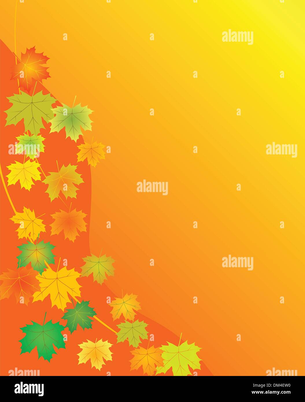 Foglie di autunno sfondo Illustrazione Vettoriale