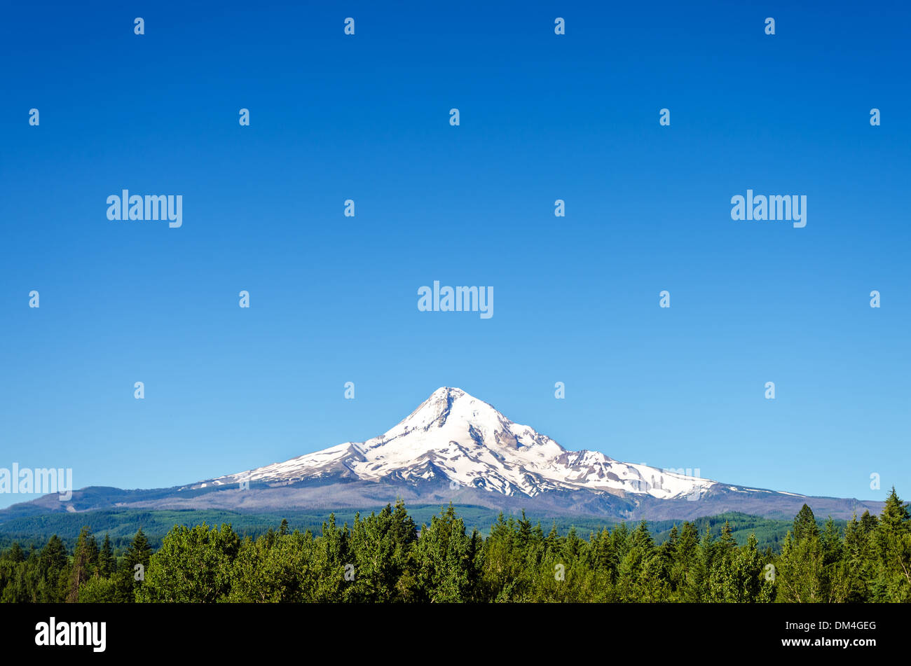 Mt. Il cofano visto a inizio estate prima che la neve si è sciolta off Foto Stock