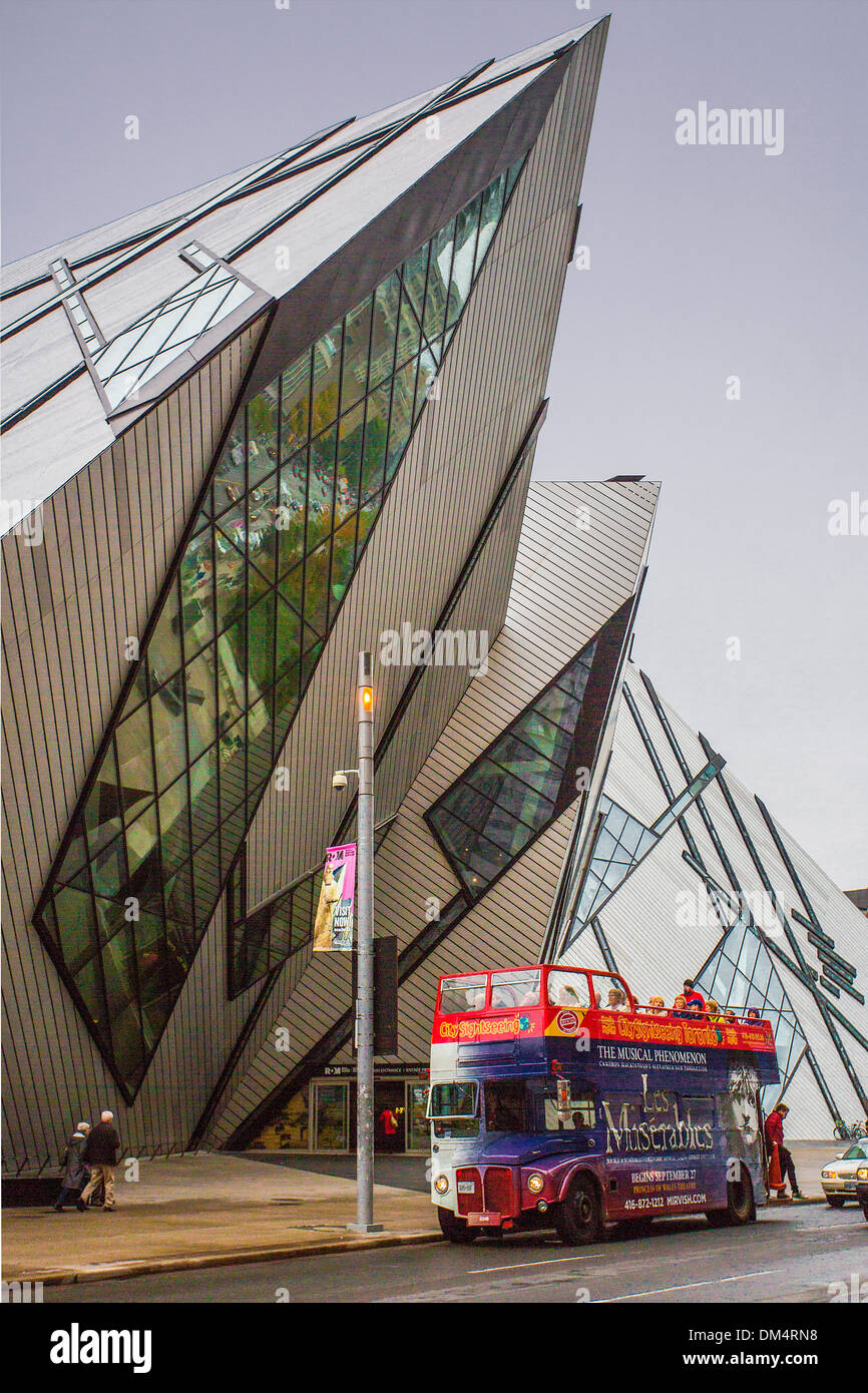 Edificio, Canada, America del nord, Ontario, architettura, bus city e il centro cittadino, moderno, nuovo rosso, royal, turistica, il museo Foto Stock