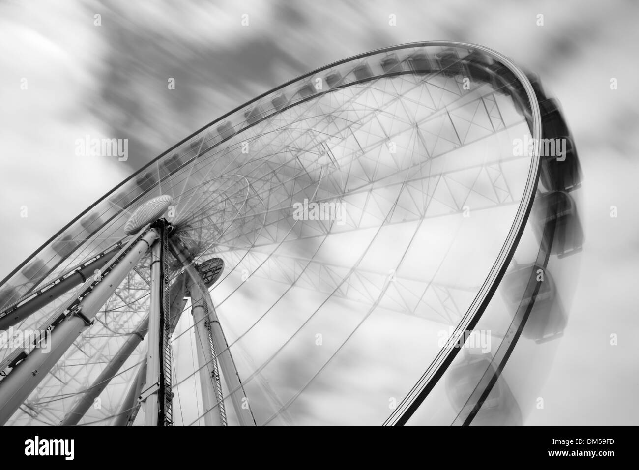 Ruota di York con esposizione lunga Foto Stock