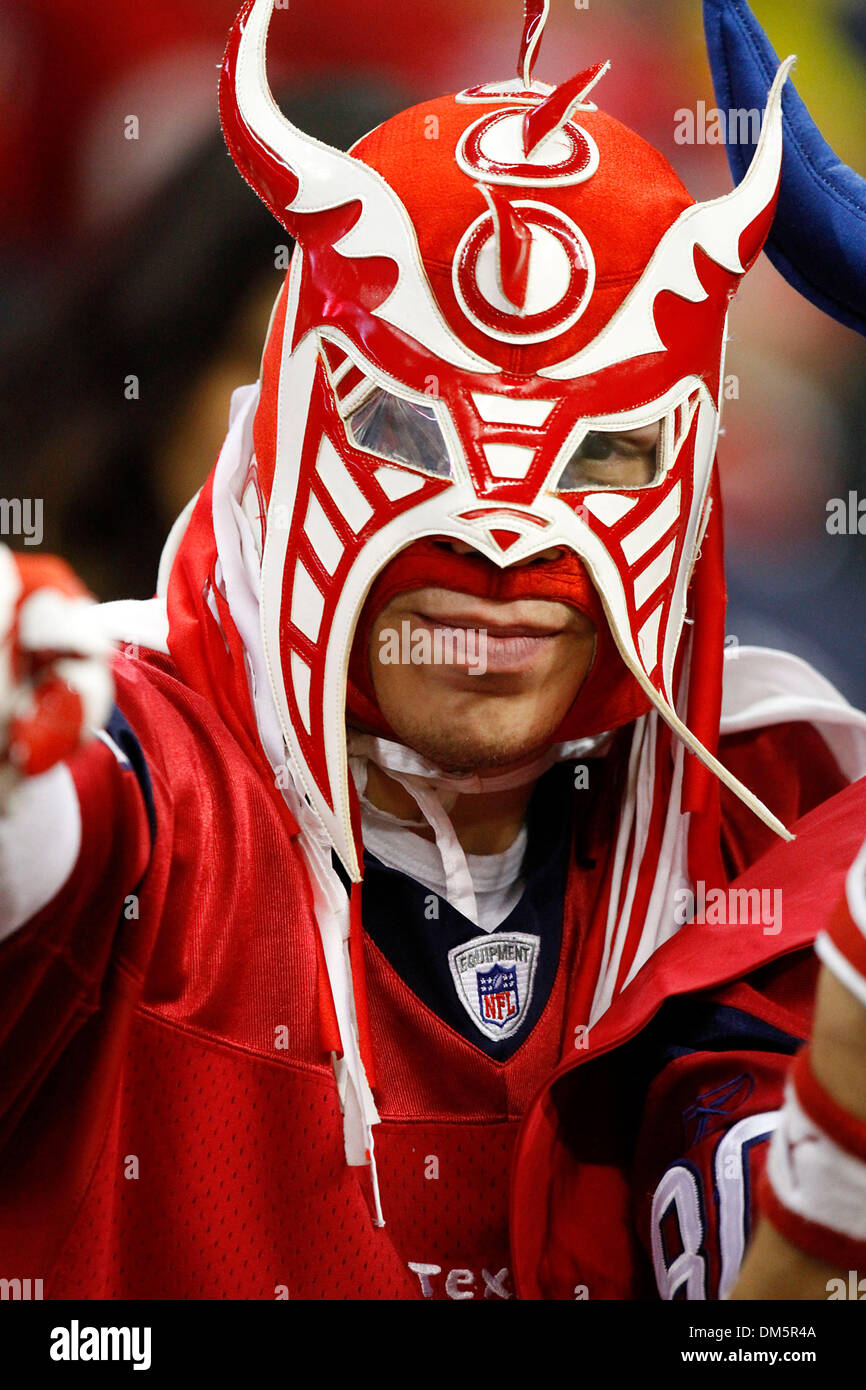 Nov. 23, 2009 - Houston, Texas, Stati Uniti - 23 Novembre 2009: Texans fans mostrano il loro spirito come i Texans hanno preso su Tennessee Titans al Reliant Stadium di Houston, TX. Credito - Diana L. Porter / Southcreek globale. (Credito Immagine: © Southcreek globale/ZUMApress.com) Foto Stock