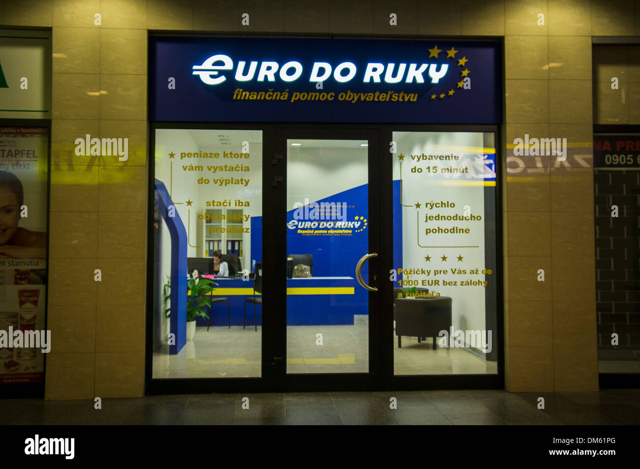 EURO FARE RUKY, Euro Gruppo Finanze Slovacchia Foto Stock