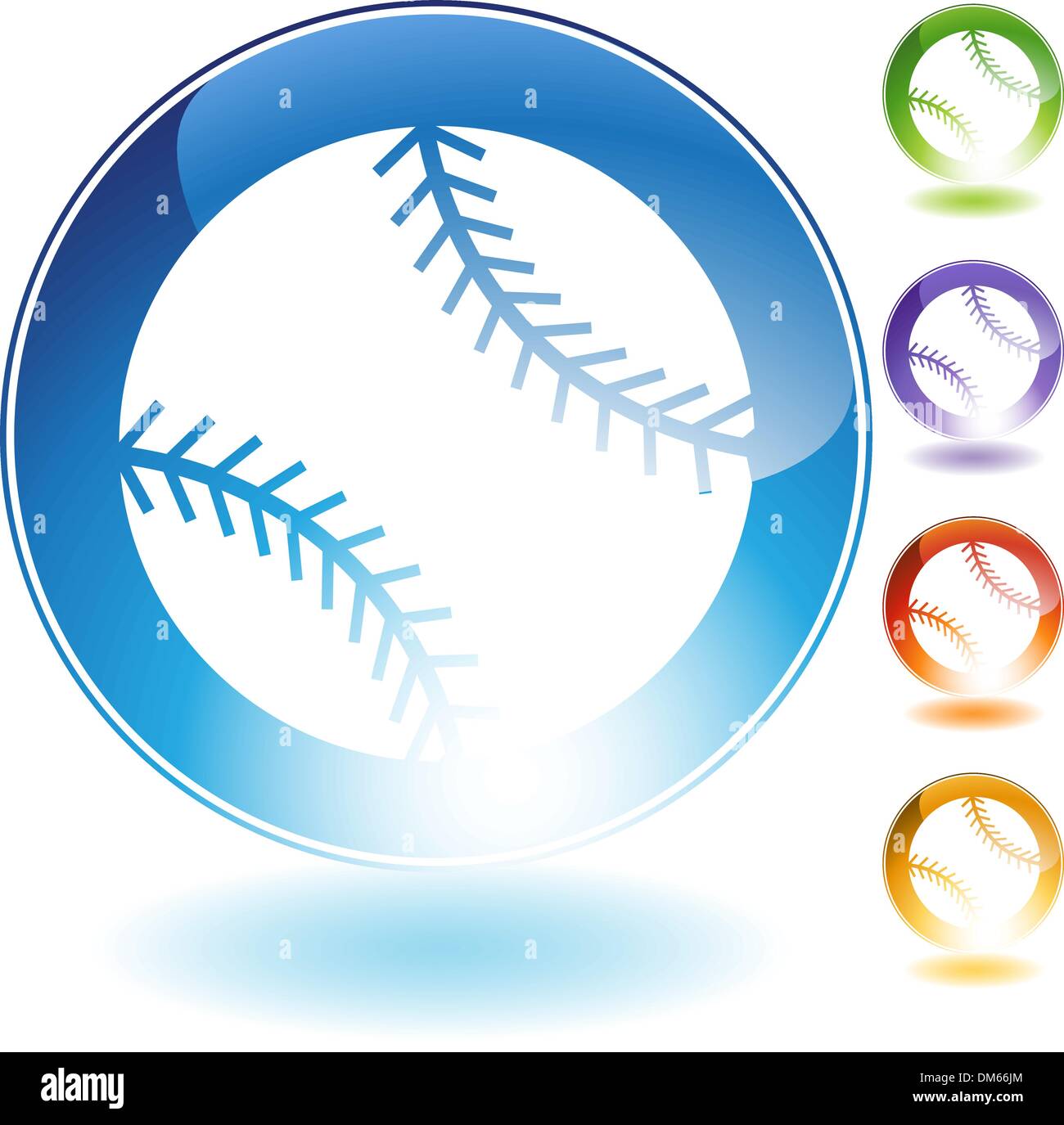 Icona di baseball Illustrazione Vettoriale