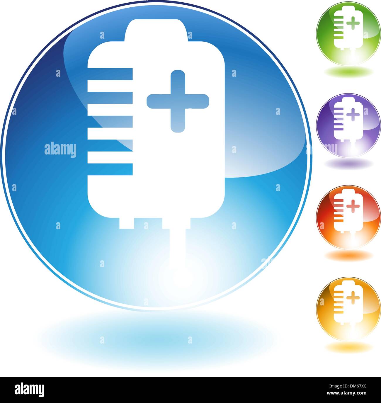 Il plasma sanguigno impostato Illustrazione Vettoriale