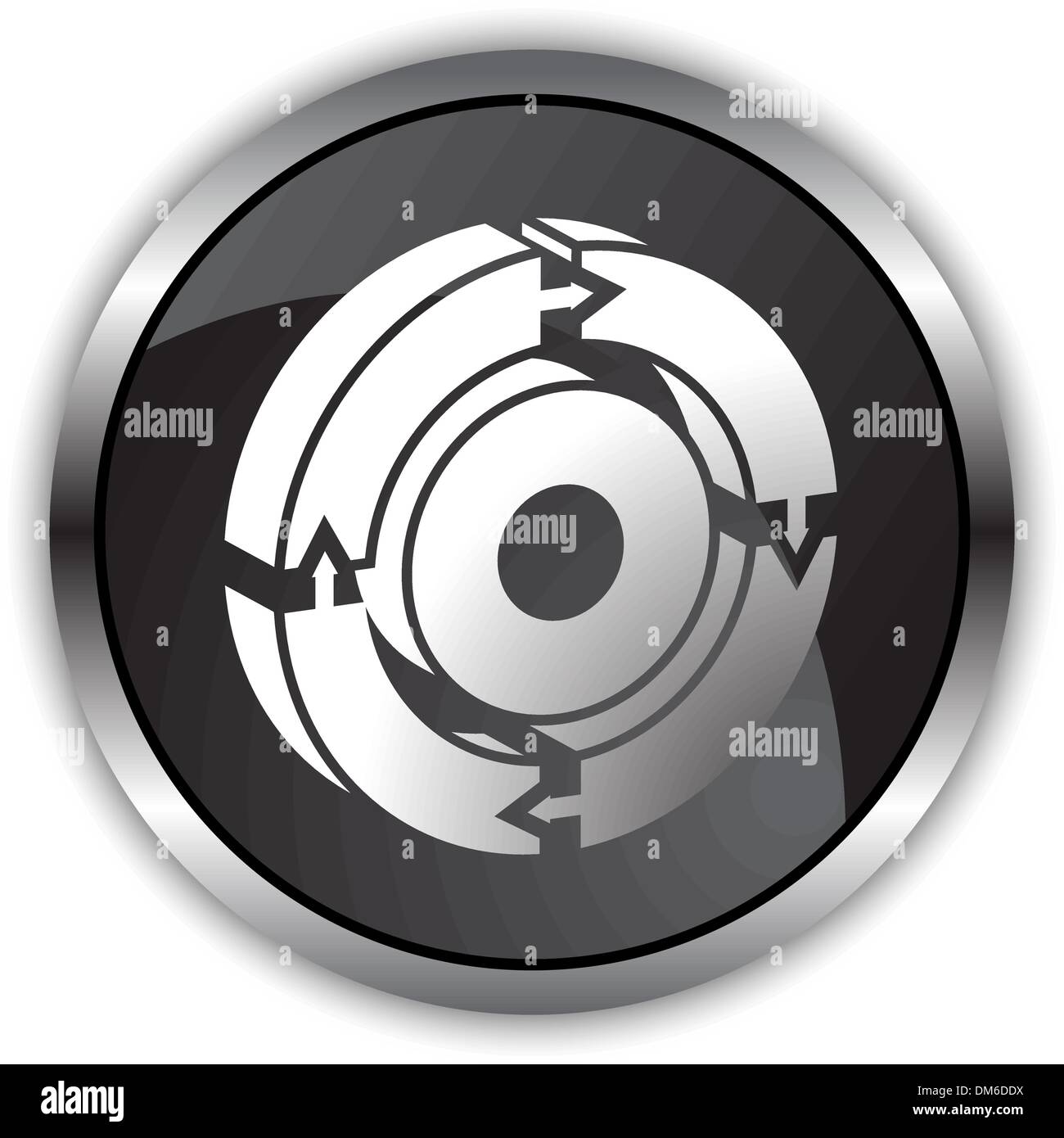 Procedimento Circle Diagram - 3D frecce Illustrazione Vettoriale