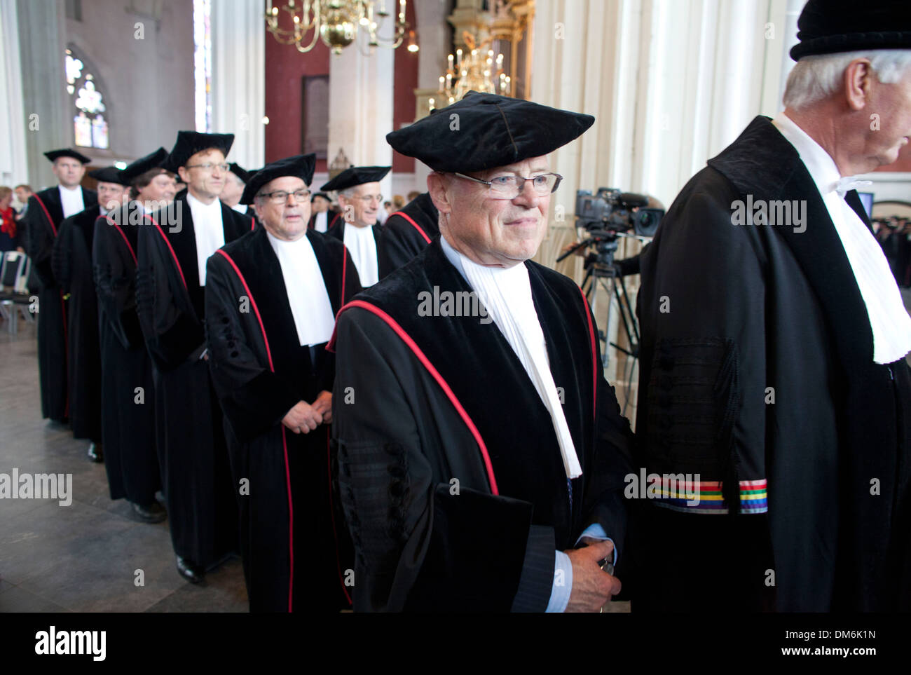 Angela Merkel incontra il primo ministro olandese Mark Rutte di Nimega en riceve un dottorato Foto Stock