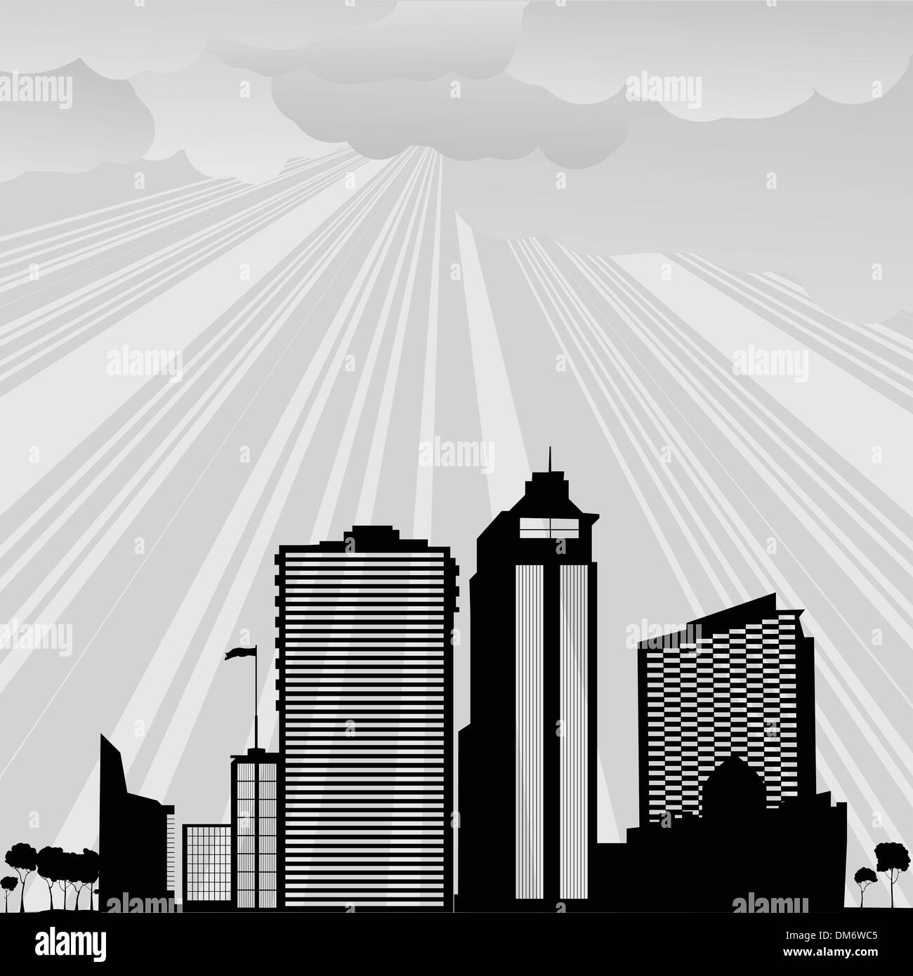 Paesaggio della città Illustrazione Vettoriale