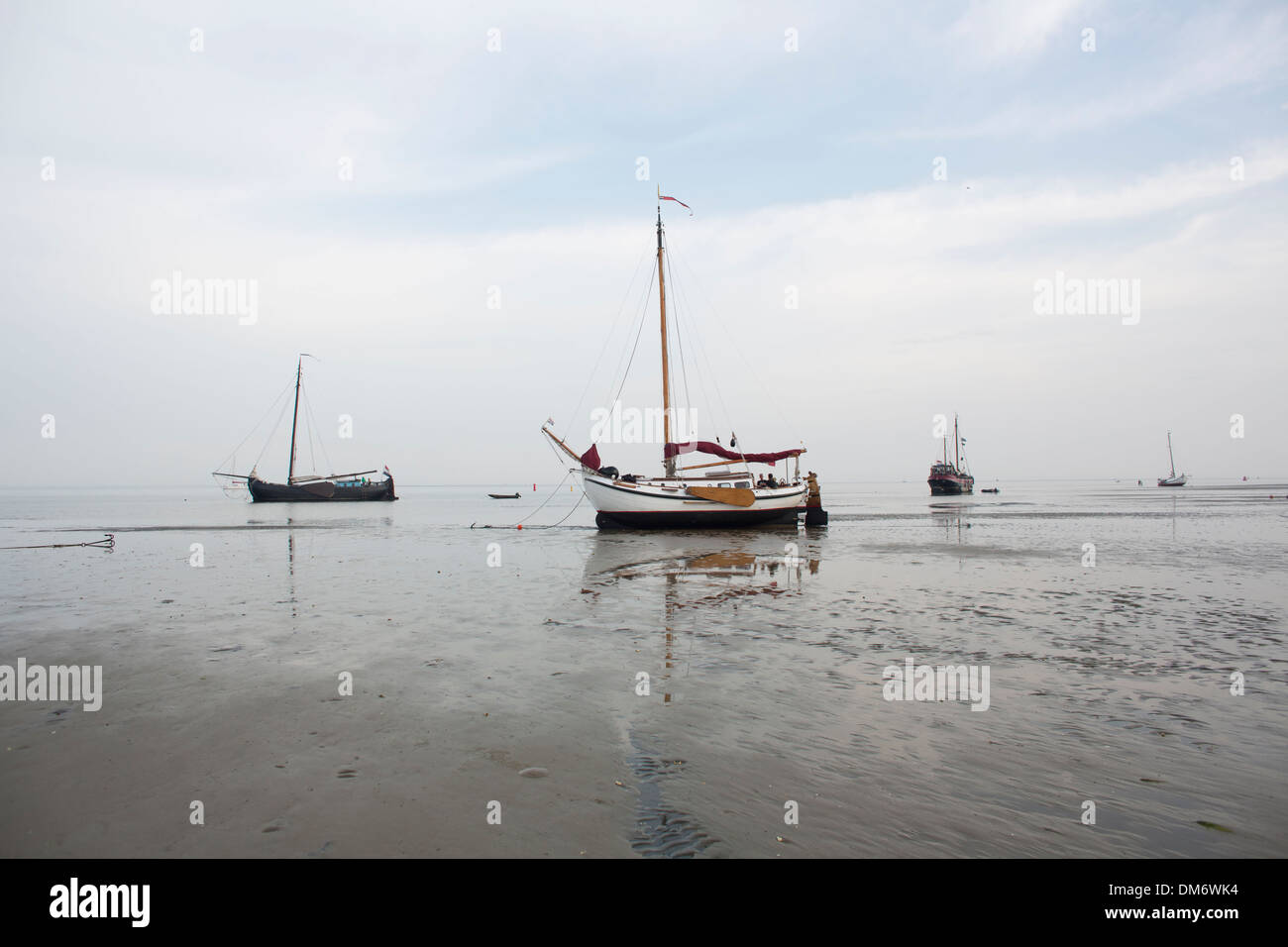 Spiaggia della 'waddenzee' in Olanda Foto Stock