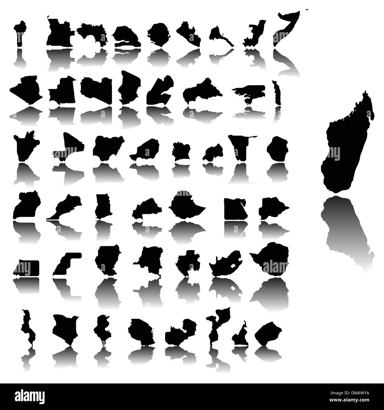 Mappe di Africa Illustrazione Vettoriale