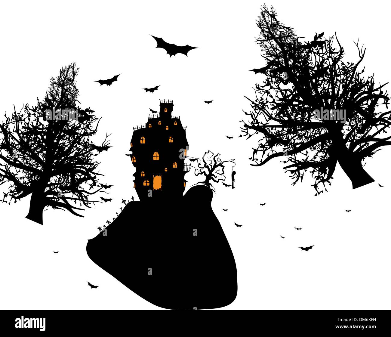 Vector Haunted House. Illustrazione Vettoriale