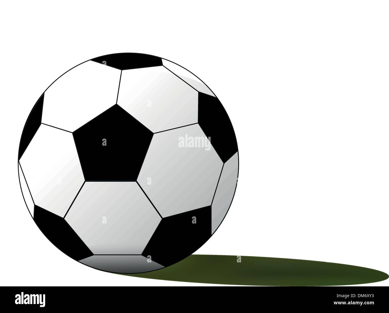Palla da calcio in erba Illustrazione Vettoriale
