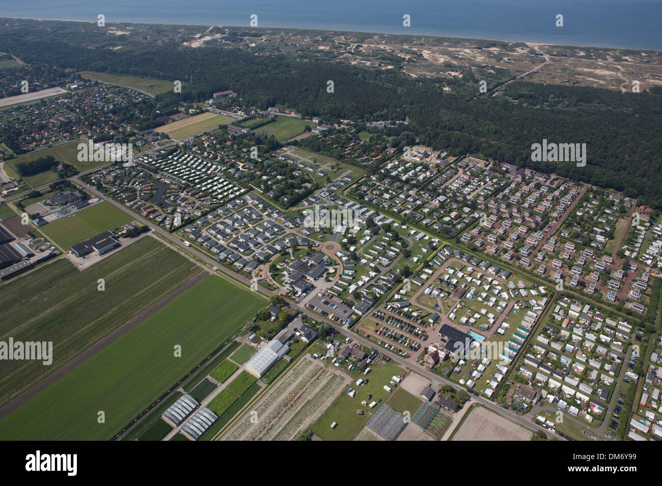 Camping e parco vacanze vicino a Noordwijk, Paesi Bassi Foto Stock