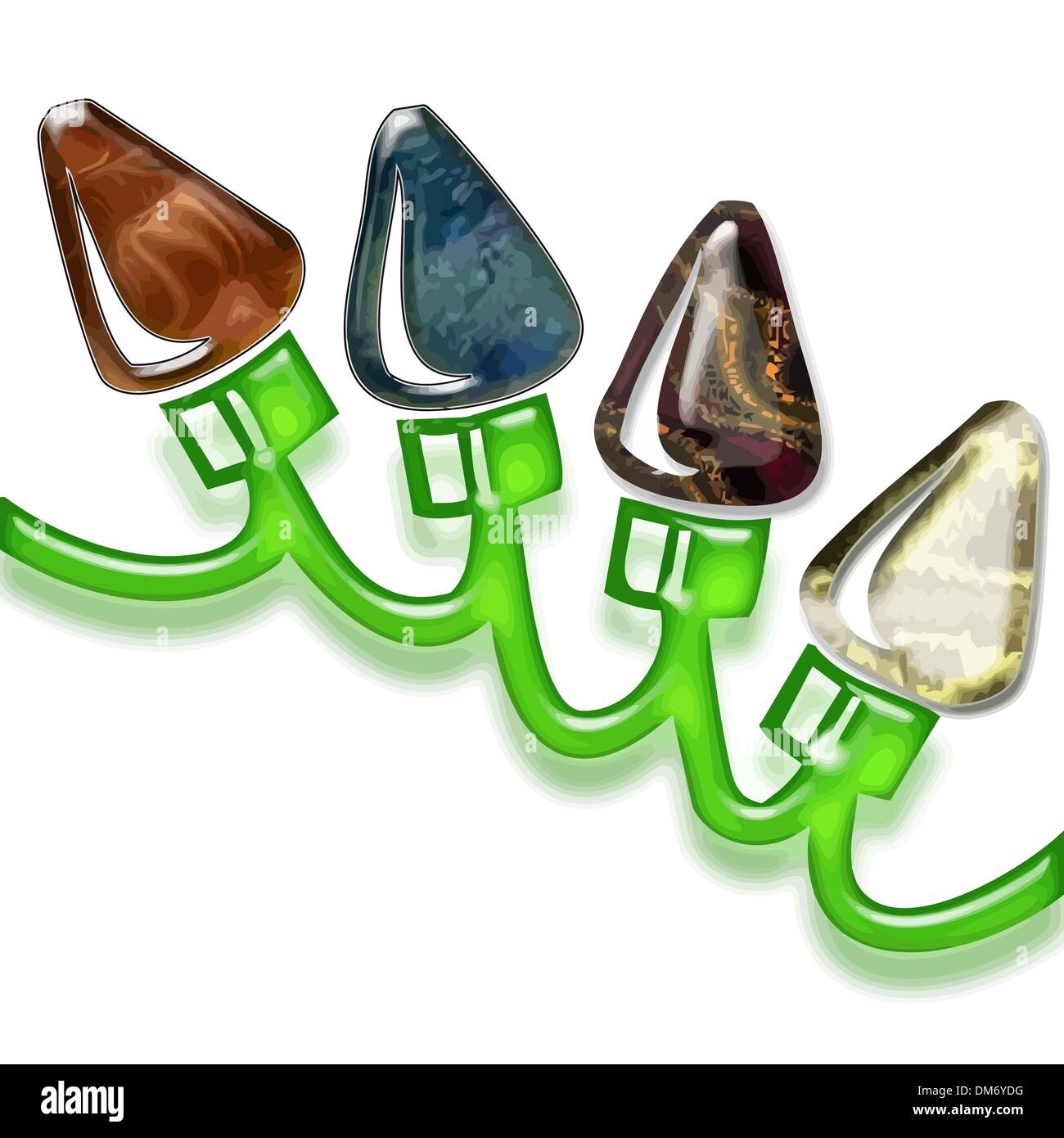 Le luci di natale Illustrazione Vettoriale