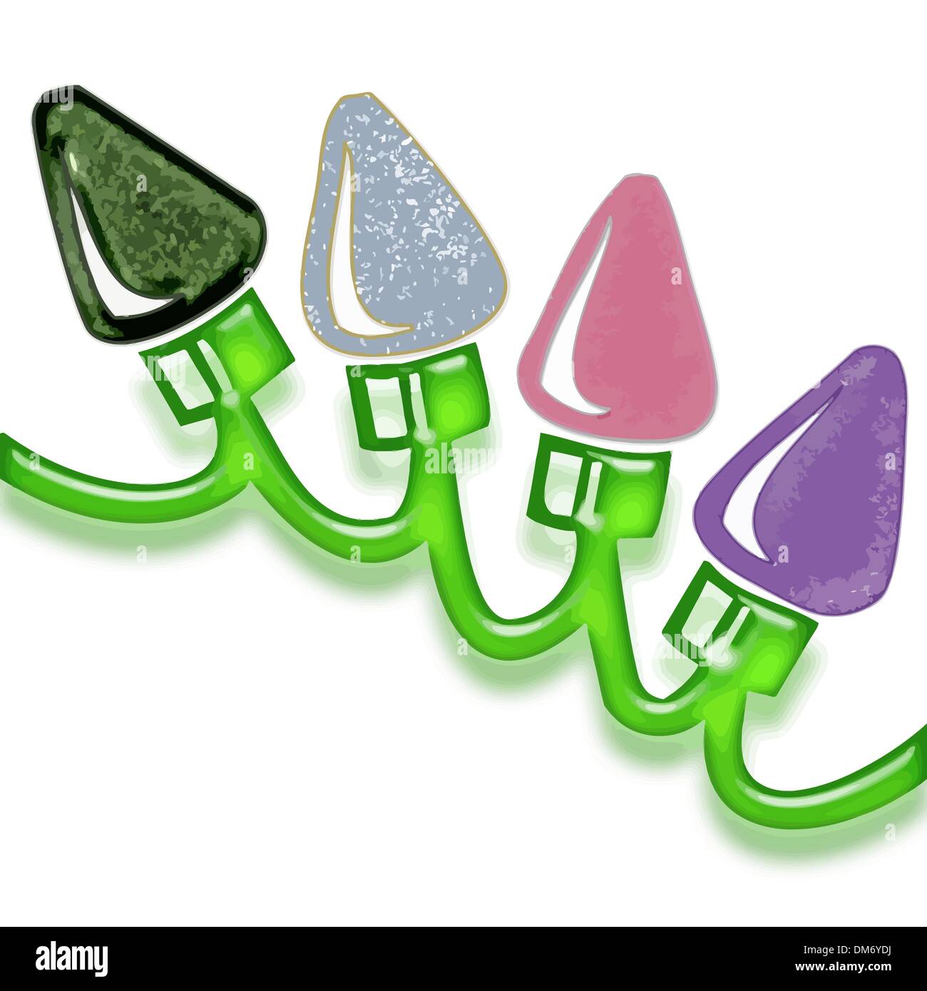 Le luci di natale Illustrazione Vettoriale