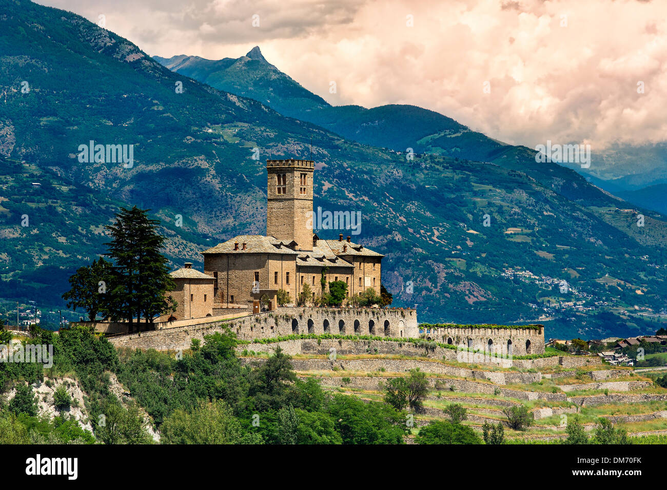 L'italia, valle d'Aosta, il Castello Reale di Sarre Foto Stock