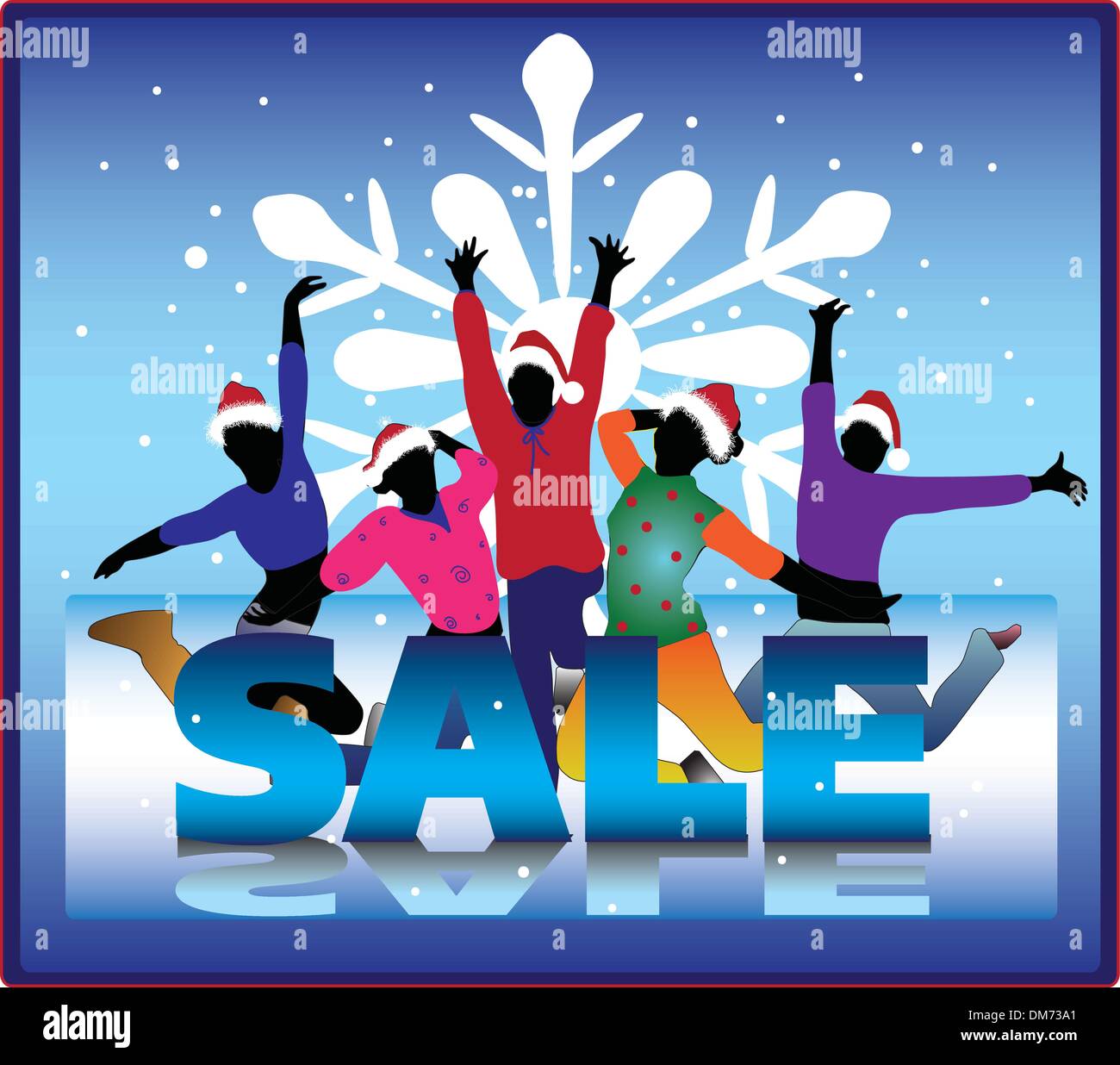 Xmas Vendita banner Illustrazione Vettoriale