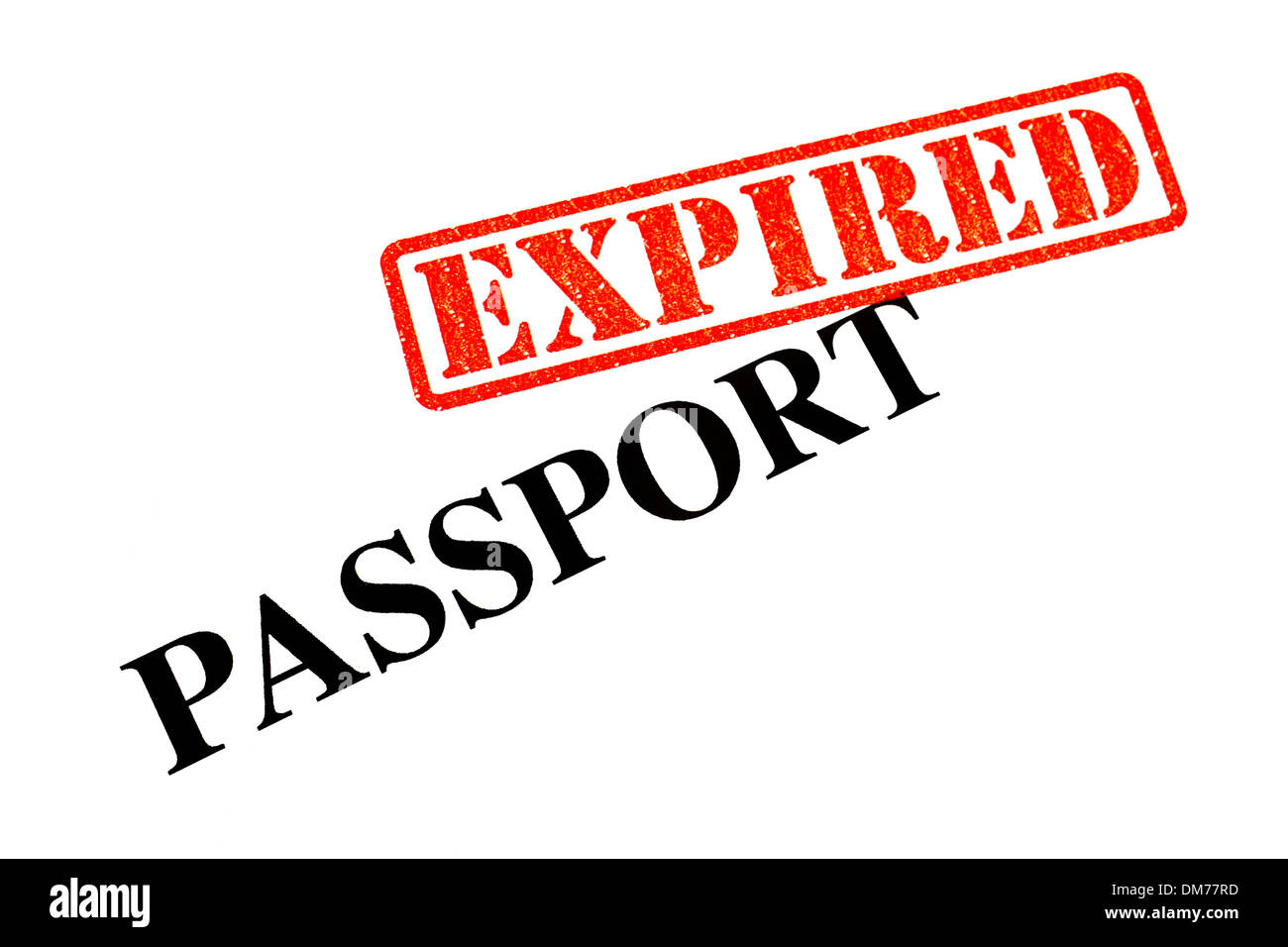 Passaporto è scaduto. Foto Stock