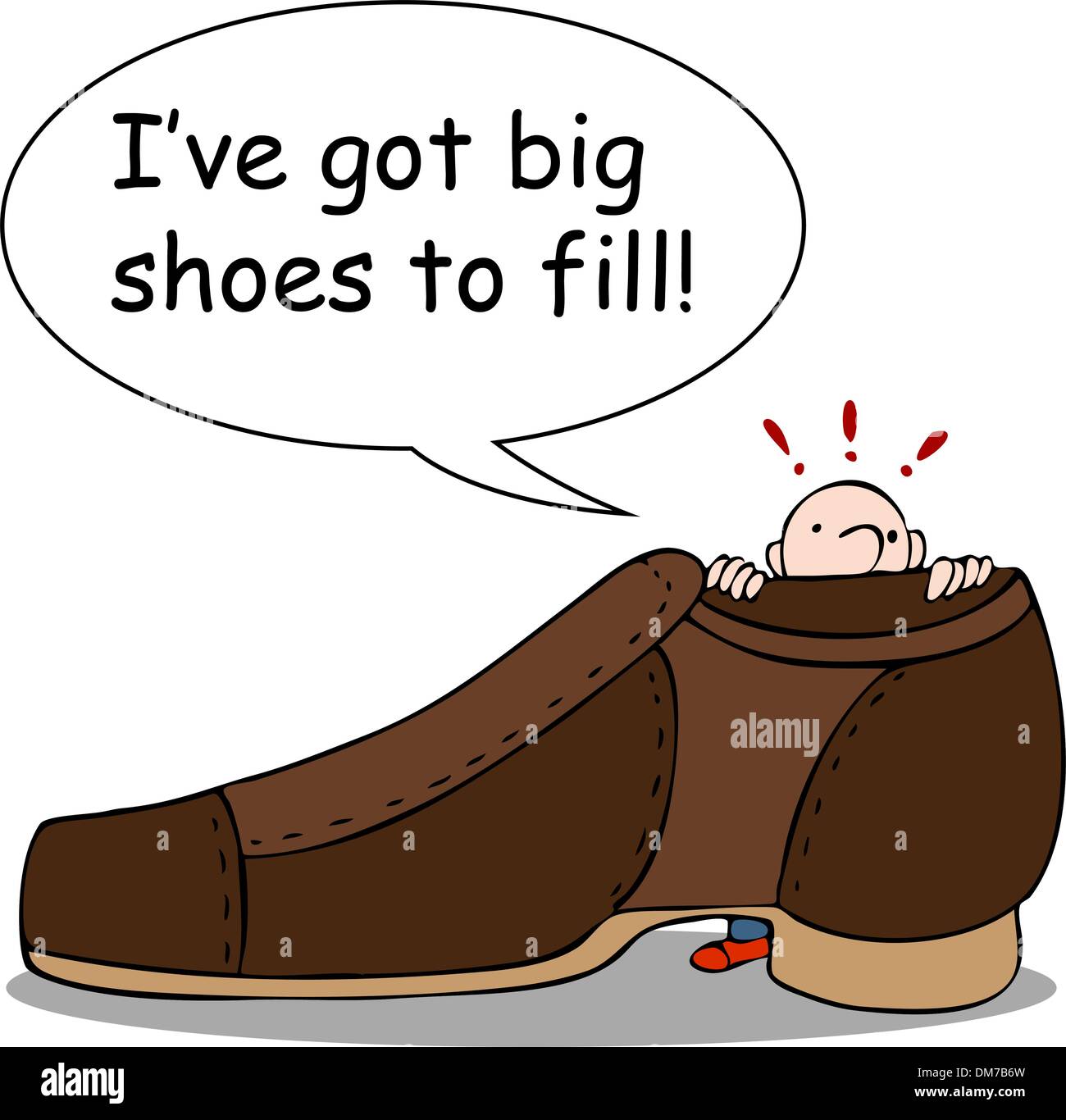 Big Shoes per riempire Illustrazione Vettoriale