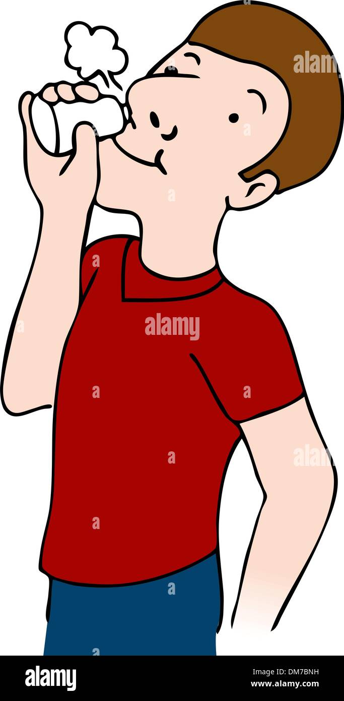 Spray nasale Illustrazione Vettoriale